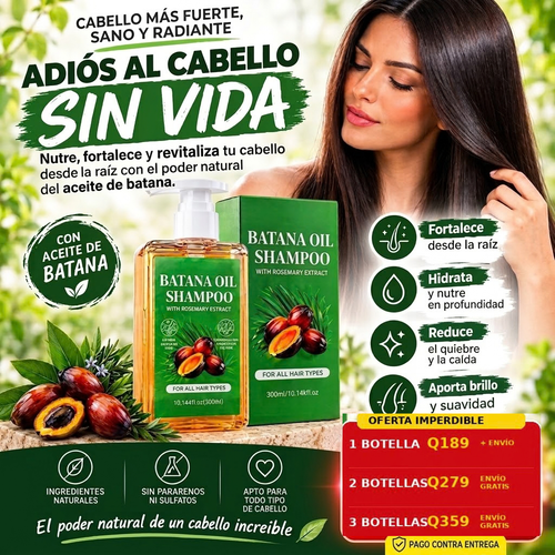 Shampoo de Aceite de Batana® - Tratamiento Capilar Anticaída y Crecimiento