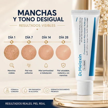 DR MELAXIN TX™ Ayuda a Reducir Manchas y Recuperar la Luminosidad Natural