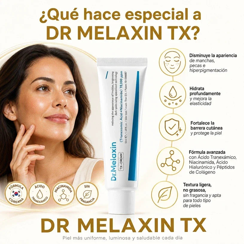 DR MELAXIN TX™ Ayuda a Reducir Manchas y Recuperar la Luminosidad Natural