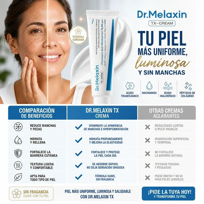 DR MELAXIN TX™ Ayuda a Reducir Manchas y Recuperar la Luminosidad Natural